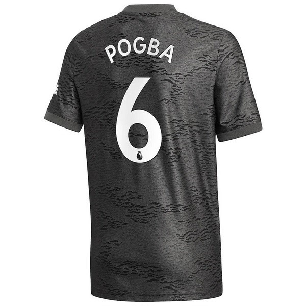 Camiseta Manchester United NO.6 Pogba Replica Segunda Ropa 2020/21 Negro